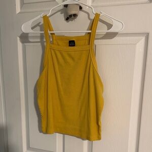 Wild Fable Mustard Yellow Ribbed Tank Top